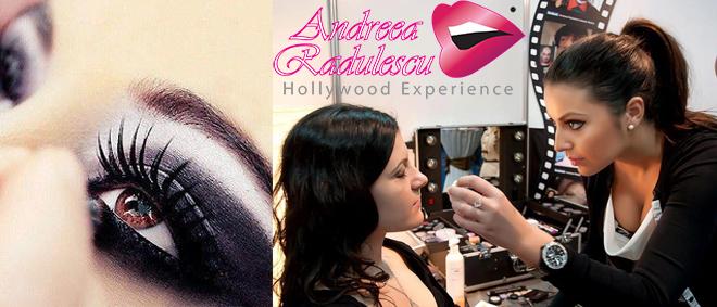 INVATA SA MACHIEZI ca la HOLLYWOOD! CURSURI DE MAKE-UP si AUTO MAKE-UP la ANDREEA RADULESCU  PROFESSIONAL MAKE-UP ARTIST cu 470 RON, reducere de la 700 RON!