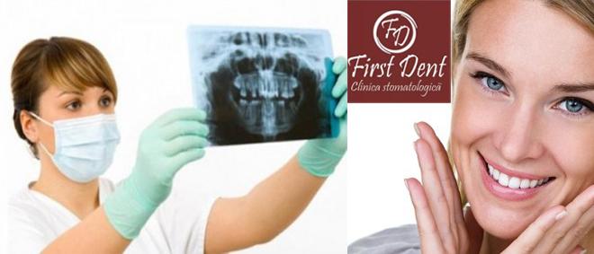 Pentru adulti si copii: RADIOGRAFIE DENTARA PANORAMICA + CONSULTATIE si INTERPRETARE cu doar 20 RON in loc de 130 la CLINICA FIRST DENT din Ploiesti! Pentru adulti si copii: RADIOGRAFIE DENTARA PANORAMICA + CONSULTATIE si INTERPRETARE cu doar 20 RON in loc de 130 la CLINICA FIRST DENT din Ploiesti!