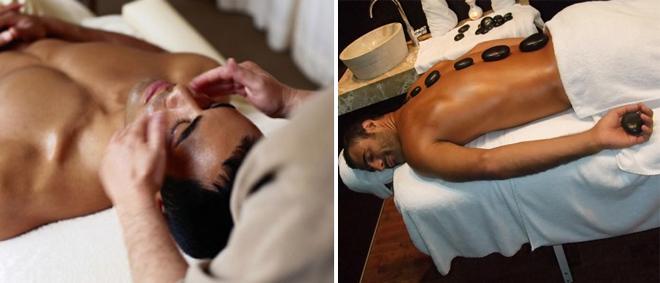 PACHET SPA BARBATI: TRATAMENT FACIAL + MASAJ de RELAXARE CU PIETRE VULCANICE cu numai 69 RON!