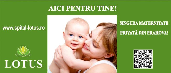 Vino sa nasti la singura Maternitate privata din Prahova: LOTUS! Cumpara cuponul de 79 RON si ai reducere de 1300 RON la pachetele de nastere oferite de MATERNITATEA LOTUS din Ploiesti!