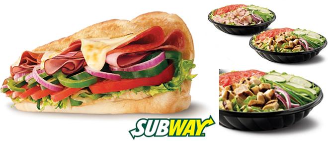 E timpul sa mananci sanatos! Comanda 5 meniuri SUBWAY la alegere :sandwich, salata sau tortilla + suc 0.5 ml + desert cu 9.9 RON / meniu! Platesti 5 RON si restul la livrarea comenzii! LIVRARE GRATUITA!